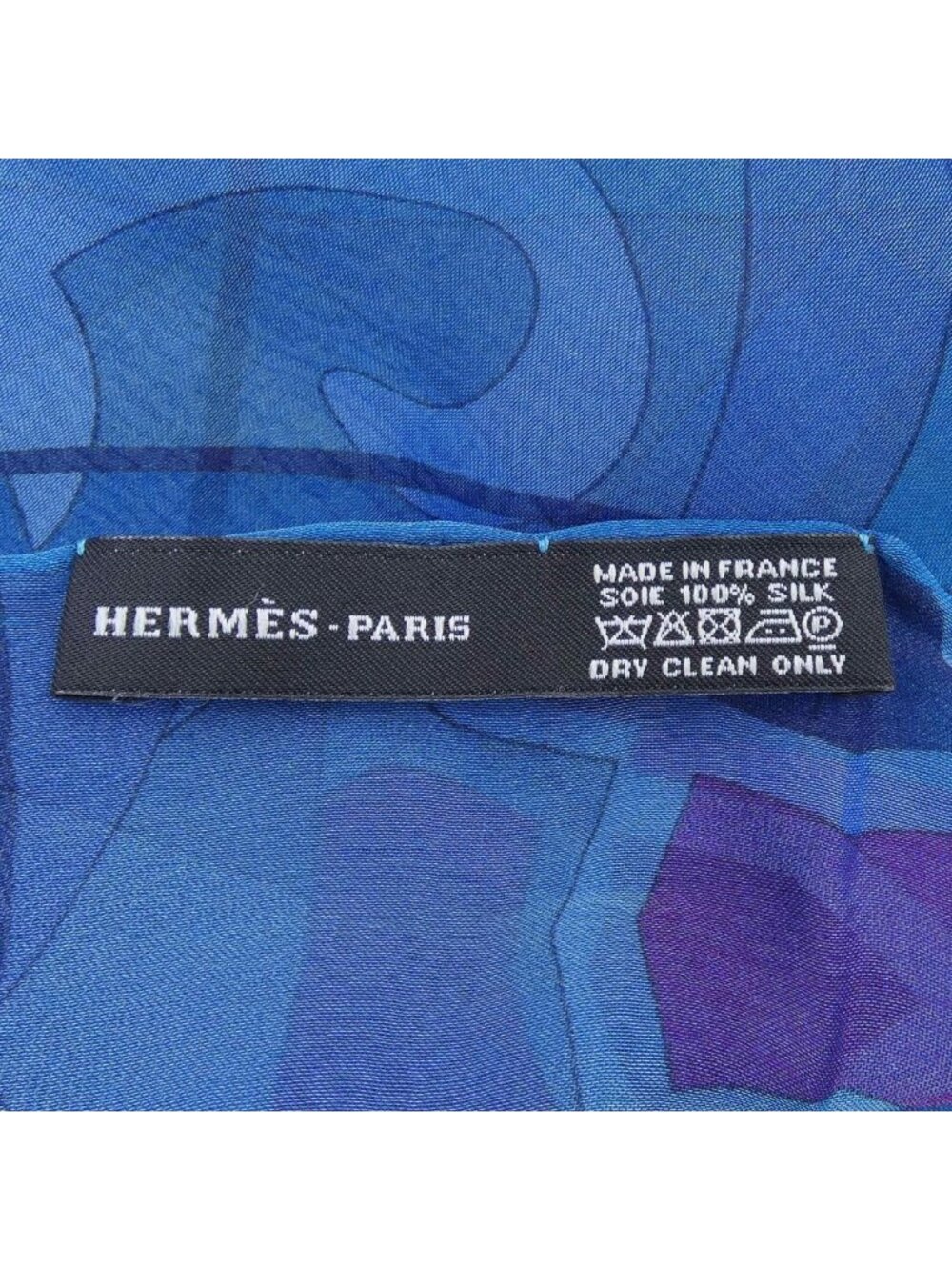 Hermes Stole Scarf Blue - Picture 3 of 4